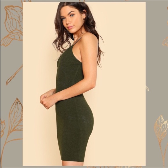 Army Green Dress - Picture 5 of 7